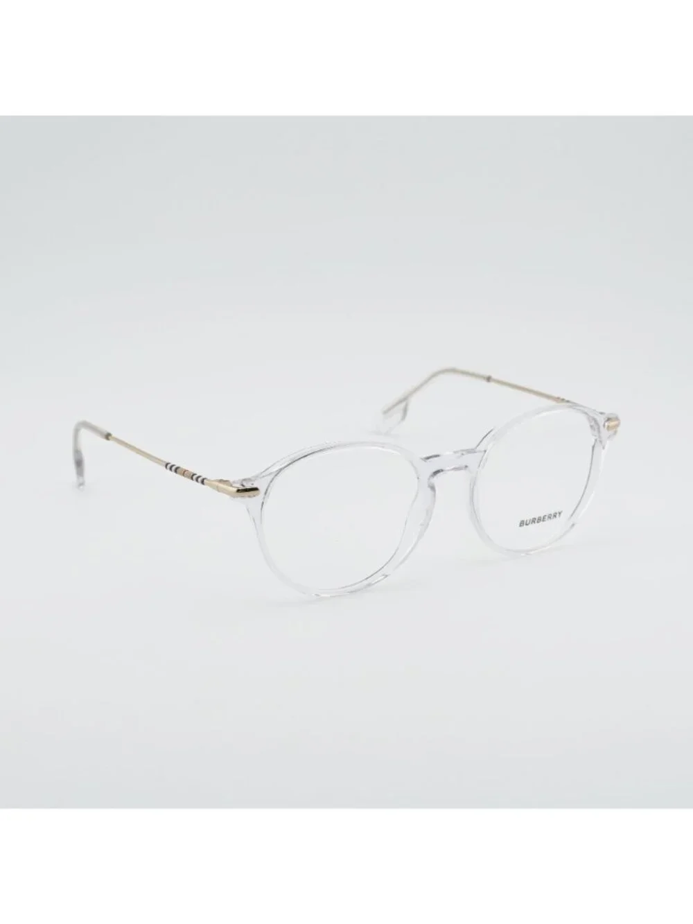 Burberry BE2365 3024 Eyeglasses Transparent 51mm Round Frame